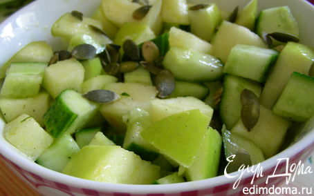 Рецепт Огуречно-яблочный салат