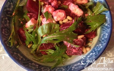 Рецепт Свекольный салат с кедровыми орешками