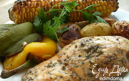 Рецепт Куриная грудка-гриль в маринаде фьюжн