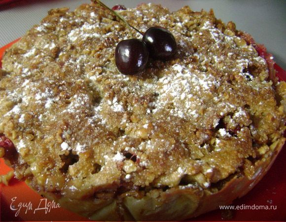 Фруктово-ягодный пирог с хрустящей корочкой