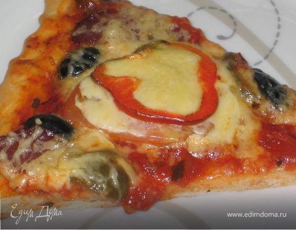 Пицца с колбасой и сыром - пошаговый рецепт | Чудо-Повар
