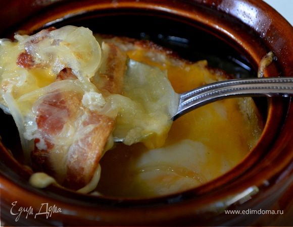 Луково-беконовый суп
