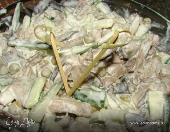 Салат с грибами вешенками и курицей пошаговый рецепт быстро и просто