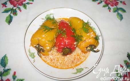 Рецепт Перец, фаршированный гречкой и овощами