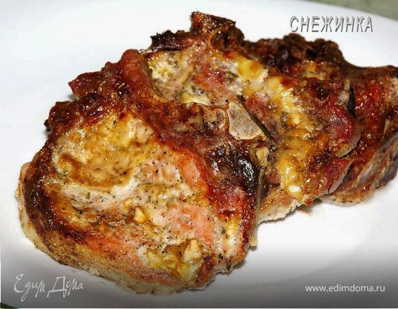 Отбивные из свинины с помидорами и сыром в духовке - 12 пошаговых фото в рецепте