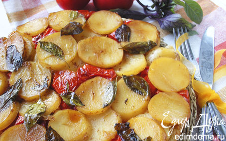 Рецепт Тарт с картофелем, сыром и помидорами