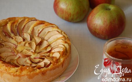 Рецепт Яблочный тарт с творожным кремом