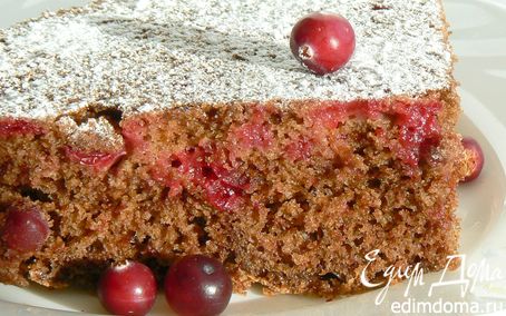 Рецепт Шоколадный пирог с клюквой