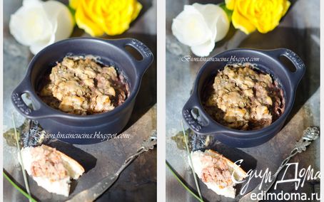 Рецепт Нежный террин из кролика с тимьяном и куриной печенью