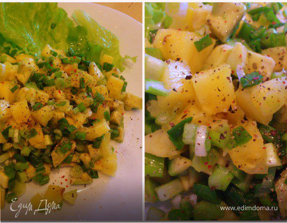 Салат с ананасом: рецепты с фото