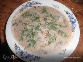 Рецепт супа из шампиньонов на курином бульоне