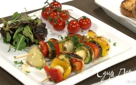 Рецепт Жареные овощи на шпажках