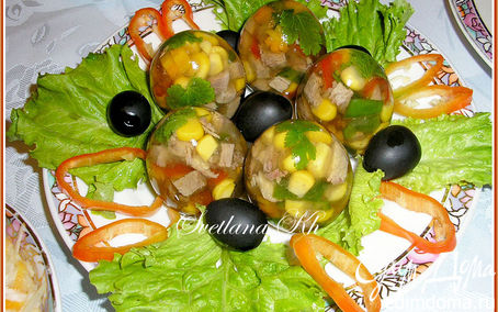 Рецепт Желейные яйца