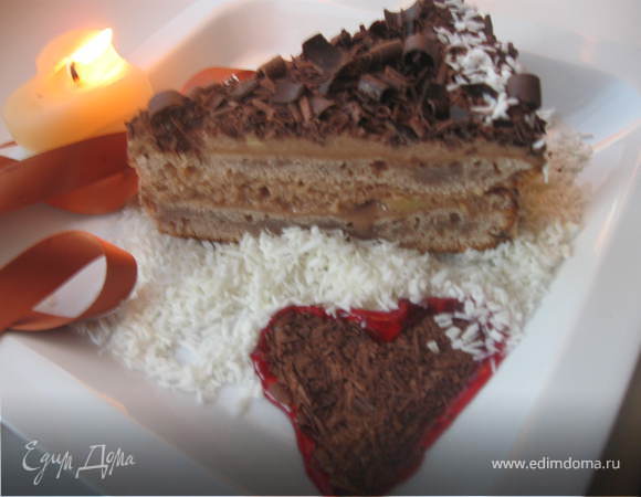 Торт "Шоколадное сердце"