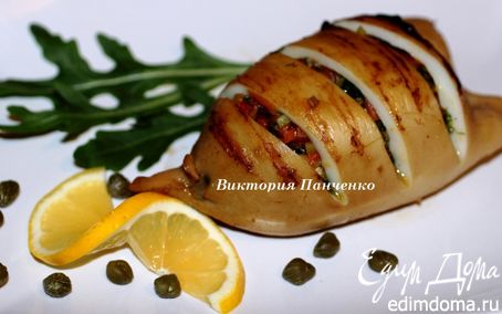 Рецепт Кальмары, фаршированные овощами