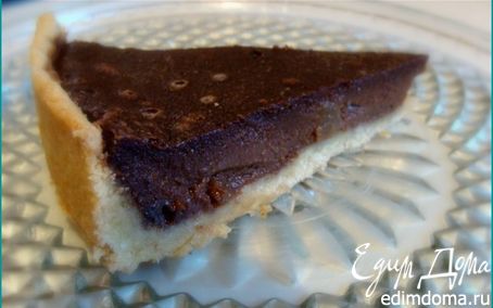 Рецепт Шоколадный тарт с грушами и карамелью