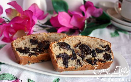 Рецепт Миндальный кекс с черносливом