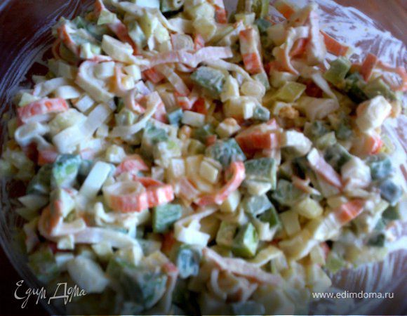 Салат с креветками и авокадо, пошаговый рецепт с фото от автора Марина Майорова