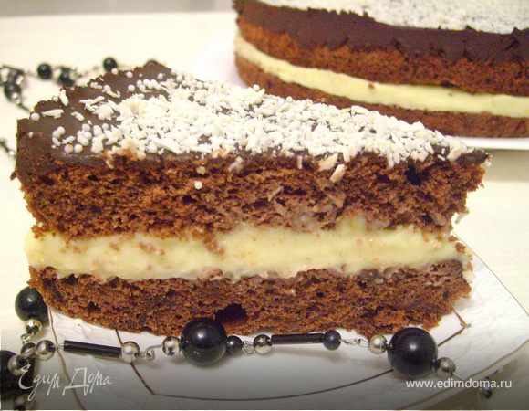 Торт "Шоколадно-кокосовый шифон"