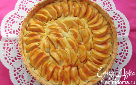 Рецепт Ароматный яблочный пирог с творожным кремом