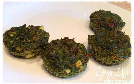 Рецепт Оладьи из шпината с творогом