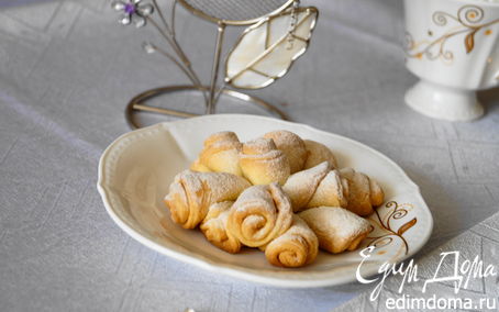 Рецепт Розы из творожного теста