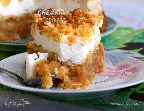 Творожный пирог с безе: рецепт вкусного и полезного десерта с фото пошагово