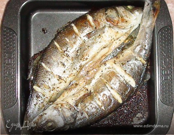 Рыба, запеченная в духовке, пошаговый рецепт на 839 ккал, фото, ингредиенты  - Илья Федоров