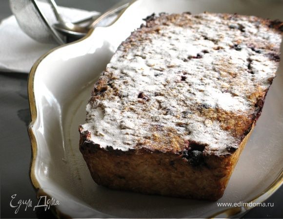 Диетический пирог с черной смородиной (без муки, жира и сахара) "Вкус лета"