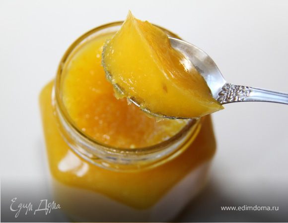 «Пятиминутка» из персиков с апельсином