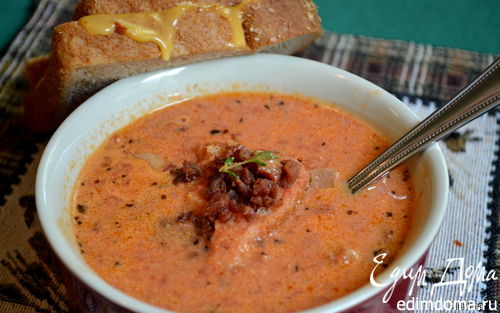 Рецепт Томатный суп с беконом