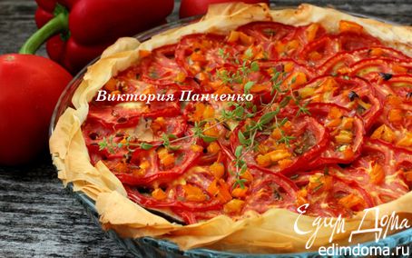 Рецепт Быстрый томатный пирог ("новый урожай")