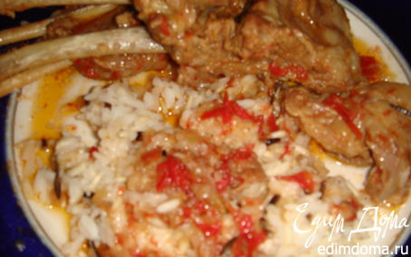 Рецепт Бараньи ребрышки в томатно-чесночном соусе