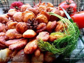 Заварные картофельные пончики, несладкий вариант для Ани Радуга