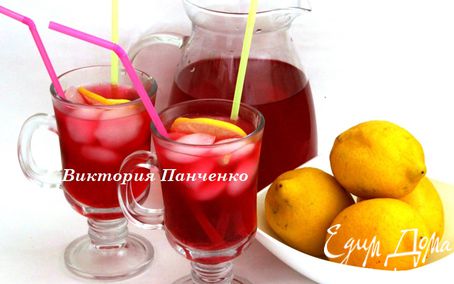 Рецепт Клюквено-лимонный напиток ("Прохладительные напитки")