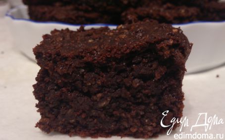 Рецепт Простой шоколадно-овсяный пирог