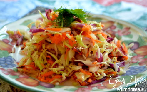 Рецепт Цветной капустный салат с заправкой
