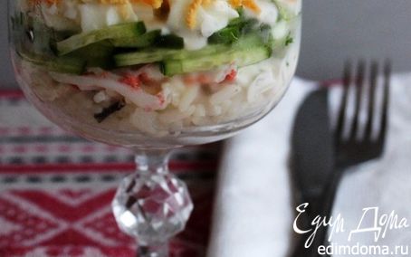 Рецепт Салат с крабами