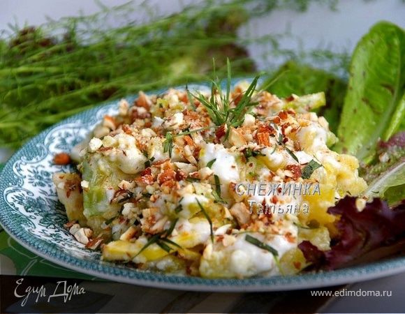 Салат с миндалем и курицей - пошаговый рецепт с фото на tdksovremennik.ru