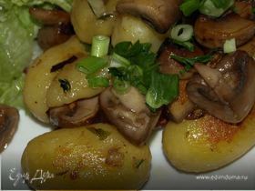 Картофель по‑деревенски с грибами