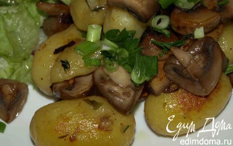 Рецепт Картофель по‑деревенски с грибами
