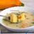 Сырный суп с клецками из кабачка и сыра Джюгас
