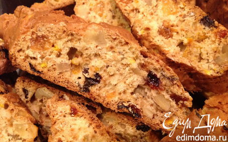 Рецепт Печенье с орехами и изюмом (бискотти)