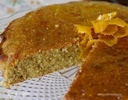 Апельсиново-миндальный пирог с карамелью