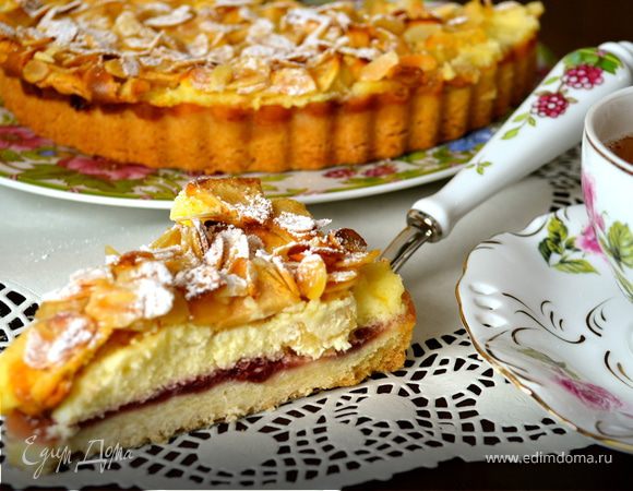 Баварский торт-пирог с яблоками