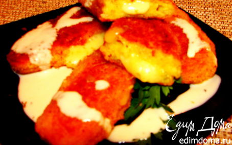 Рецепт Картофельные биточки с начинкой из сыра (полуфабрикат)