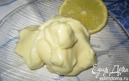 Рецепт Вкусный и полезный домашний майонез с лимоном