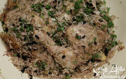 Рецепт Цыпленок с карамелизированным рисом и пряностями