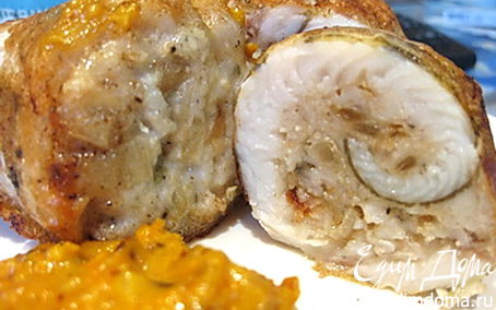 Рецепт Крученики рыбные с горчично-медовым соусом