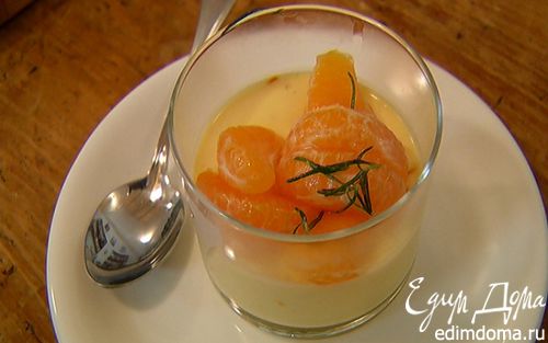 Рецепт Йогуртовая панна котта с мандариновым соусом